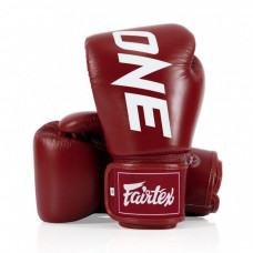 Боксерские перчатки Fairtex One ChampionShip red 10 oz