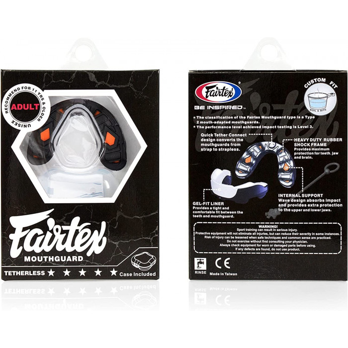 Капа для бокса Fairtex MG3 (черная) Adult