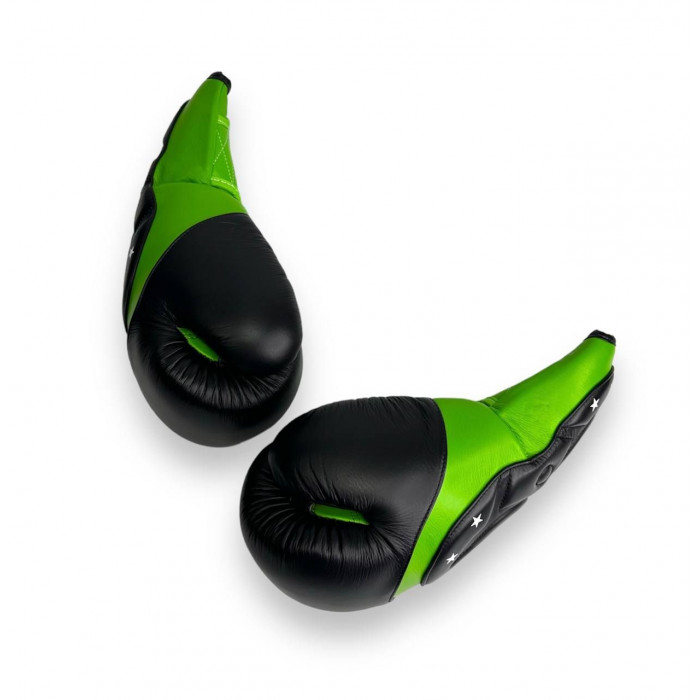Боксерские перчатки Twins Special BGVL6 MK green black 12 oz