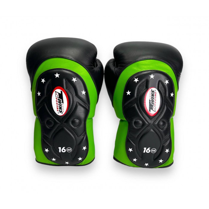 Боксерские перчатки Twins Special BGVL6 MK green black 14 oz