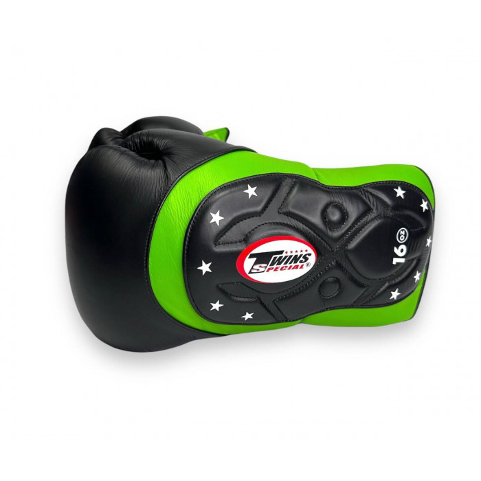 Боксерские перчатки Twins Special BGVL6 MK green black 16 oz
