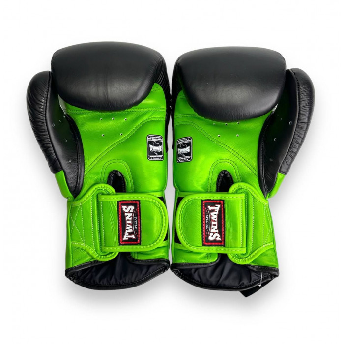 Боксерские перчатки Twins Special BGVL6 MK green black 16 oz