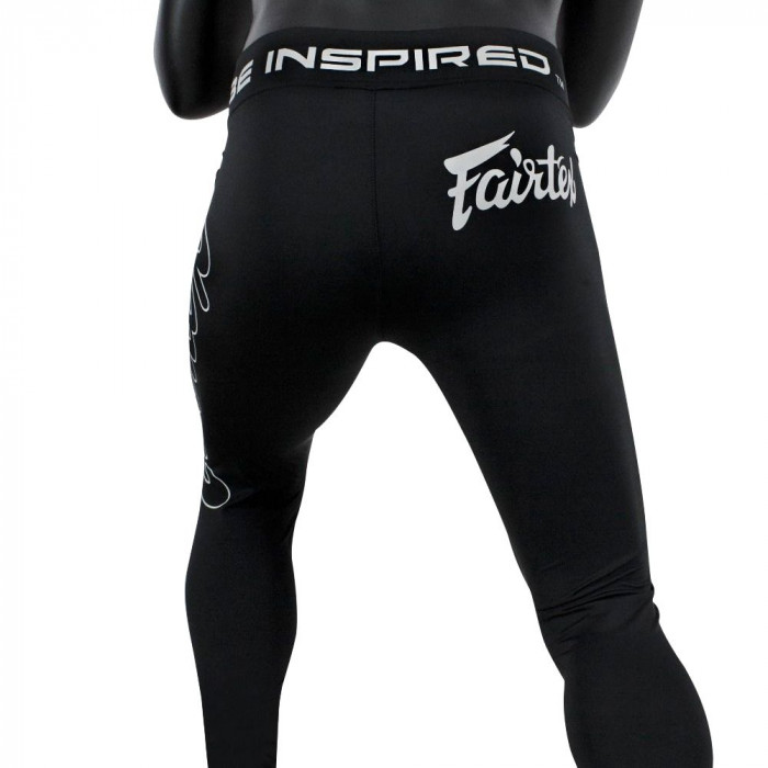 Тайтсы Fairtex CP1 black L (Легенцы для спорта) Компрессионные штаны