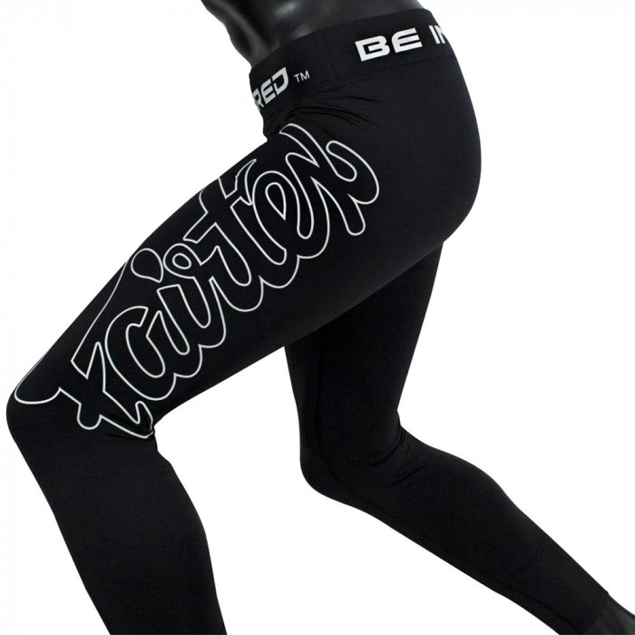 Тайтсы Fairtex CP1 black S (Легенцы для спорта) Компрессионные штаны