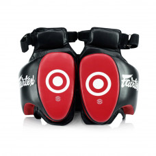 Тренерские накладки для Лоу Кика Fairtex TP5 black red