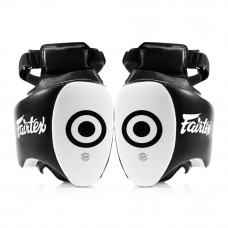 Тренерские накладки для Лоу Кика Fairtex TP5 black white
