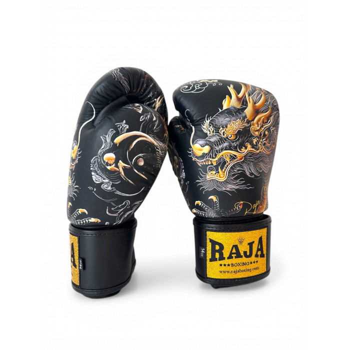 Боксёрские перчатки Raja Gold Dragon 14 oz