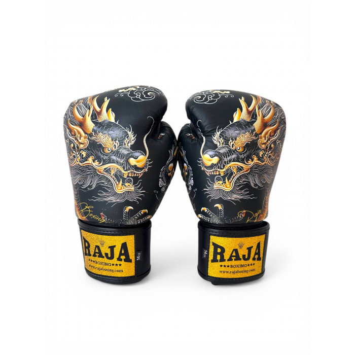Боксёрские перчатки Raja Gold Dragon 14 oz
