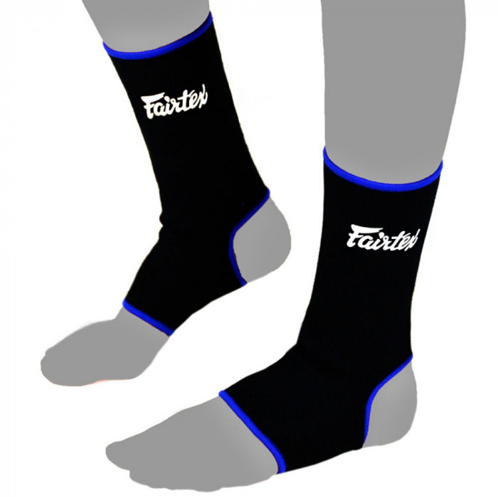 Голеностопы Fairtex AS1 black-blue