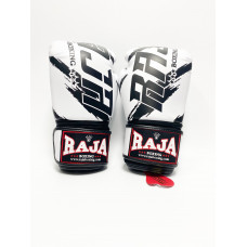 Боксерские перчатки Raja model 3 white 14 oz