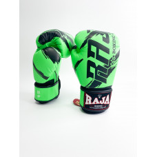 Боксерские перчатки Raja model 3 green 16 oz
