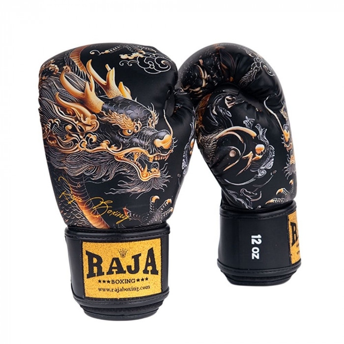Боксёрские перчатки Raja Gold Dragon 16 oz