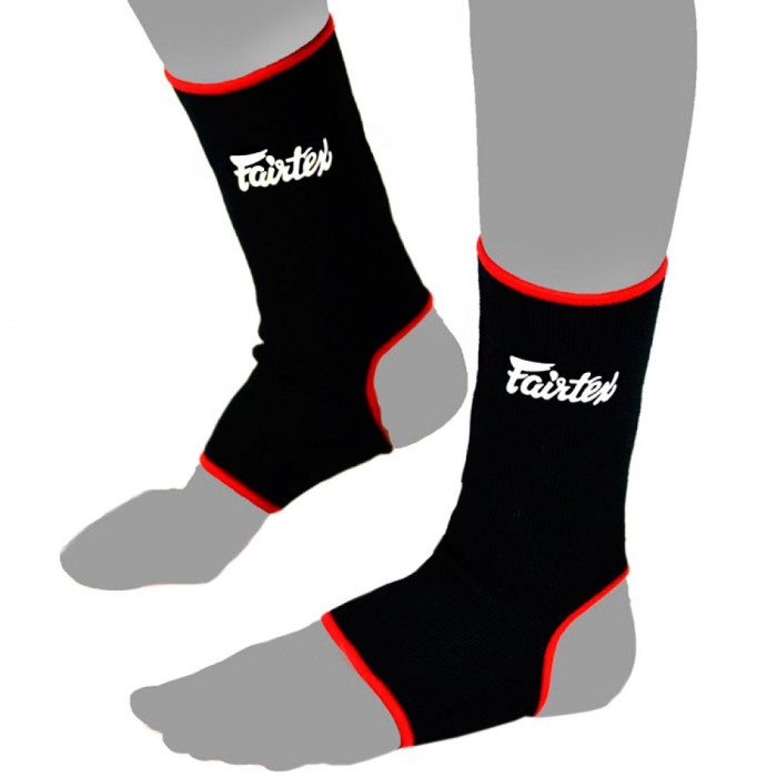 Голеностопы Fairtex AS1 black-red
