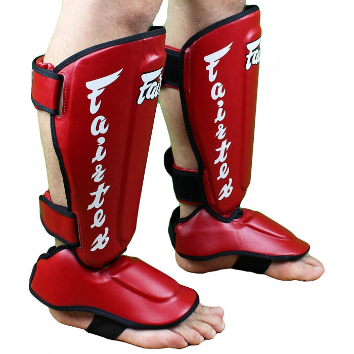 Защита голени Fairtex SP7 red XL