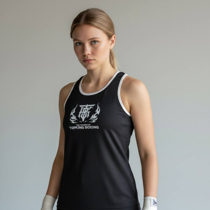 Майка для соревнований Top King Boxing black XL