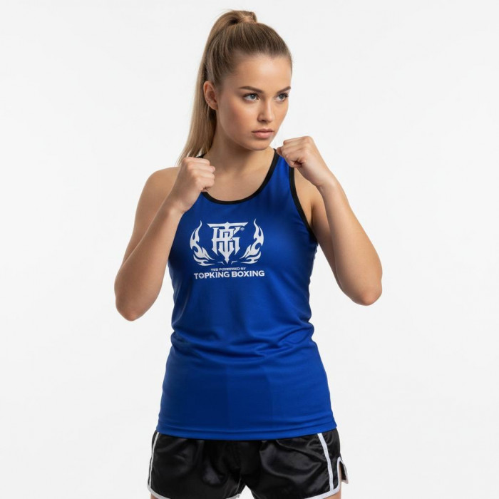 Майка для соревнований Top King Boxing blue S