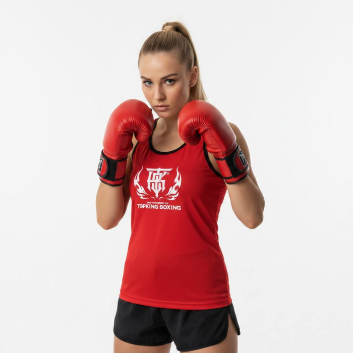 Майка для соревнований Top King Boxing red L