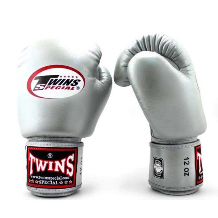 Боксерские перчатки Twins Special BGVL3 silver 16 oz