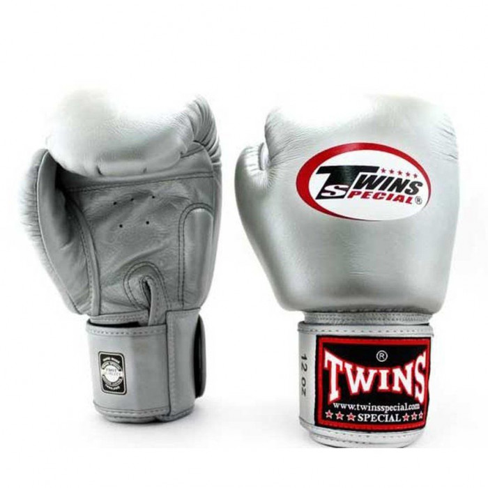 Боксерские перчатки Twins Special BGVL3 silver 16 oz