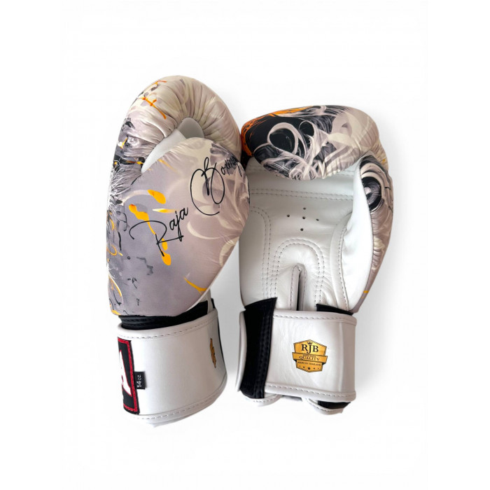 Боксёрские перчатки Raja White Tiger 14 oz