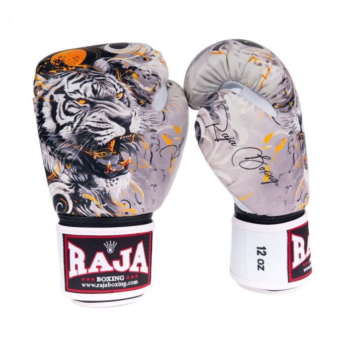 Боксёрские перчатки Raja White Tiger 16 oz