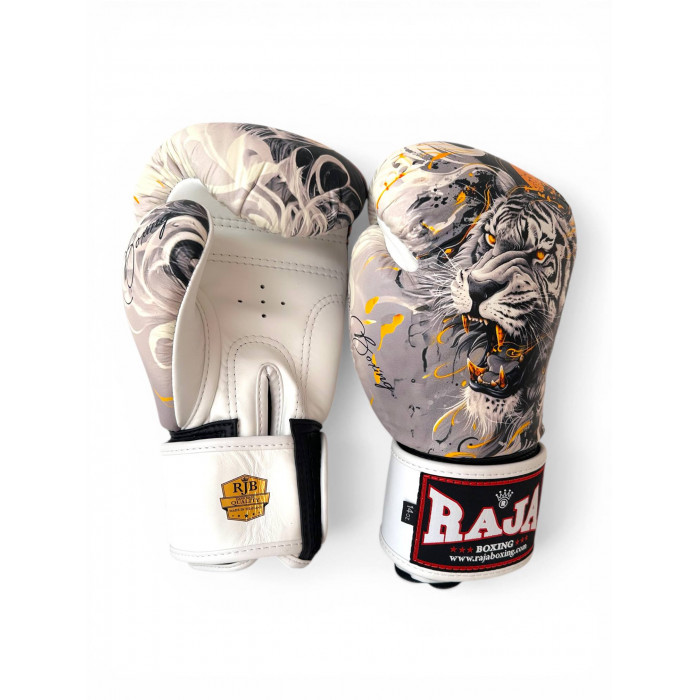 Боксёрские перчатки Raja White Tiger 16 oz