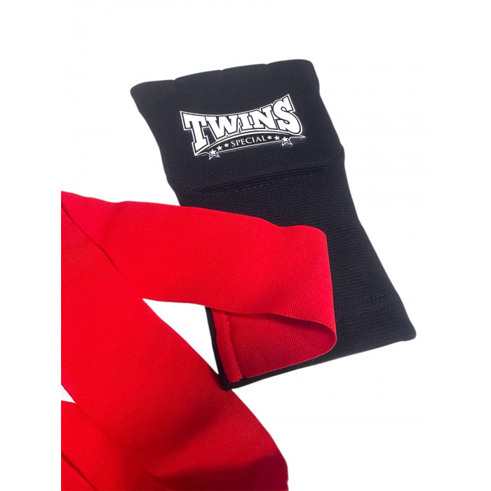 Боксёрские бинты быстрые Twins Special CH7 красно-черные