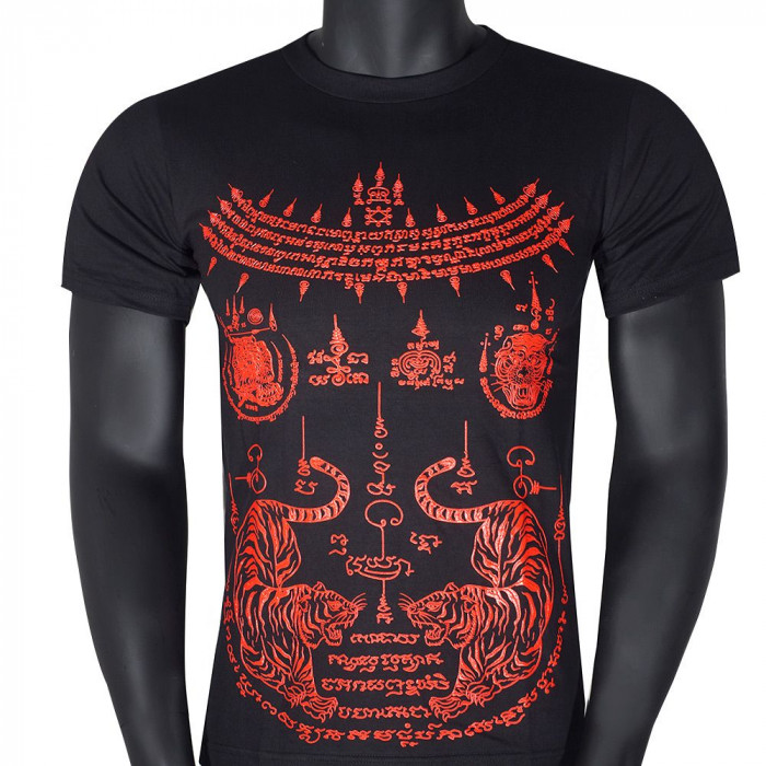 Футболка Тайский бокс Sak Yant Shirts doble tiger S