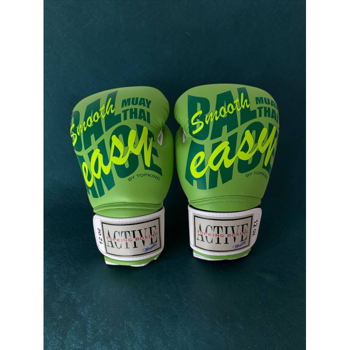 Боксёрские перчатки TKB ACTIVE MUAYTHAI green 12 oz