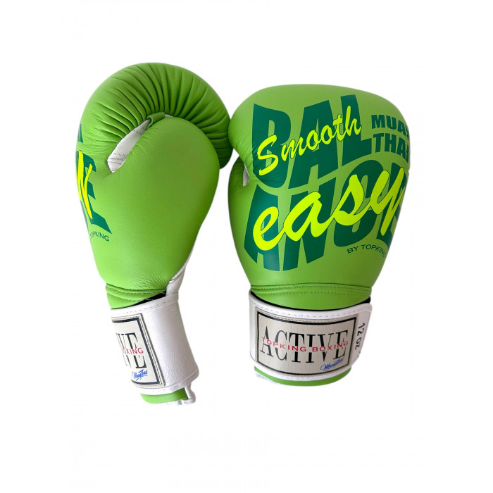 Боксёрские перчатки TKB ACTIVE MUAYTHAI green 12 oz