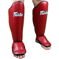 Защита голени Fairtex SP5 red S