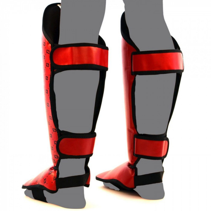 Защита голени Fairtex SP5 red M