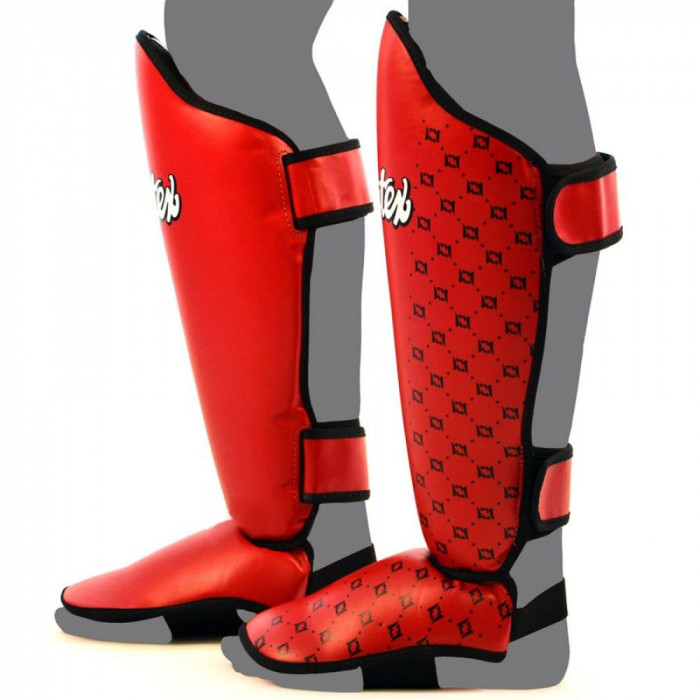 Защита голени Fairtex SP5 red XL
